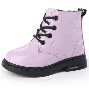 Ovekos Girl's Pink Rubber Waterproof Boots